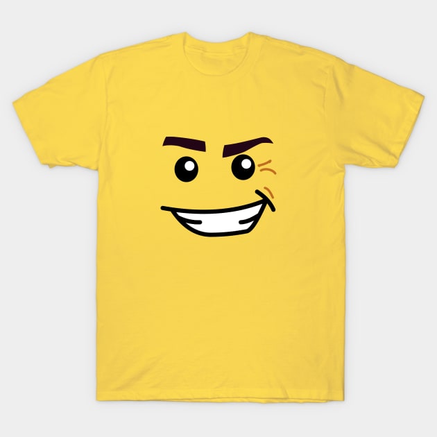 Lego Minifig Grin T-Shirt by Neon-Light